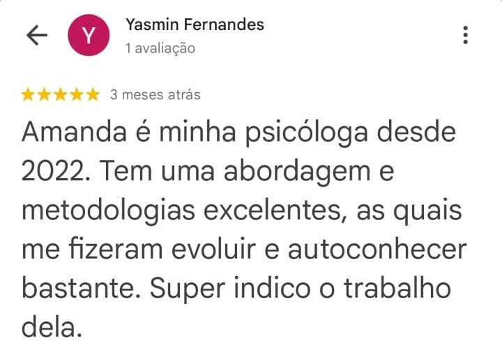 Depoimento Yasmin - Amanda Ribeiro Rossi